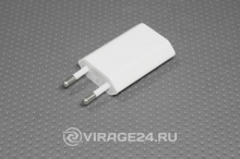 Сетевое зарядное устройство iPhone-iPod USB белое (СЗУ) (5V, 1000mA), REXANT