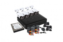Купить Комплект видеонаблюдения на 4 наружные FullHD камеры, с HDD 1Tб