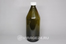Купить Бутылка стекл.темная оливковая 1,0 л. БВ-1-1000 с крышкой, прокладкой ГОСТ Р 51477-99