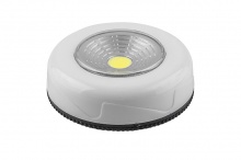Купить Светильник-кнопка светодиодный 1LED 2W 3*ААА (не в комплекте) D69мм FN1204 белый, Feron