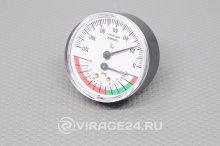 Купить Термоманометр аксиальный CEWAL TRP63 VI (0-6bar; 0-120) G1/2