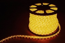 Купить Дюралайт (световая нить) со светодиодами,  2W 230V 36 LED 13мм желтый, Feron