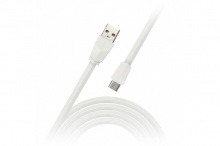 Купить Дата-кабель USB - micro USB, плоский, 1,0 м, белый, SMARTBUY
