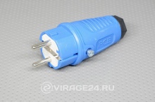 Купить Вилка кабельная 16А 250В 2P+E IP54 Taurus, синяя, PCE (АВСТРИЯ)