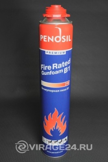 Пена монтажная профессиональная 750мл до 45л огнеупорная Fire Rated Gunfoam B1, Penosil