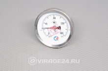 Купить Термометр биметаллический БТ-31.211; L=64 (0...+160) G1/2", кл.точн.2,5, РОСМА