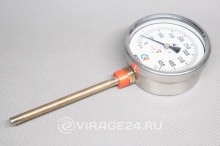 Купить Термометр биметаллический БТ-52.212; L=150 (0...-450) G1/2", кл.точн.1,5, РОСМА