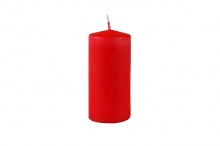 Купить Свеча пеньковая 50х115мм красная, Омский свечной