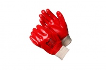 Купить Перчатки нитриловые,интерлок с покрытием ПВХ красного цвета Ruby р-р 10, GWARD