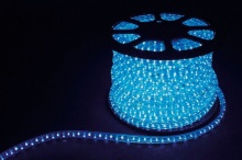 Купить Дюралайт (световая нить) со светодиодами,  2W 230V 36 LED 13мм синий