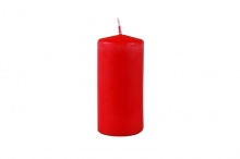 Купить Свеча пеньковая 40х90мм красная, Омский свечной