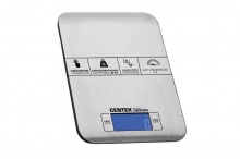 Купить Весы кухонные электронные нагрузка до 5кг шаг 0,001кг платформа сталь питание LCD59х27, Centek