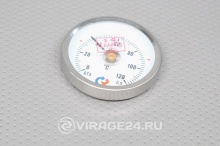 Купить Термометр биметаллический БТ-30.01; (0-120) с пружинкой, кл.т. 2,5