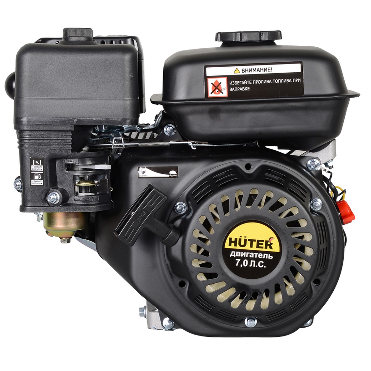 Купить двигатель бензиновый huter ge-170f-19, 7 л.с., huter 70/15/1 по .