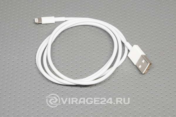 Купить Кабель USB для iPhone 5/6/7 чип MFI 1м белый, REXANT