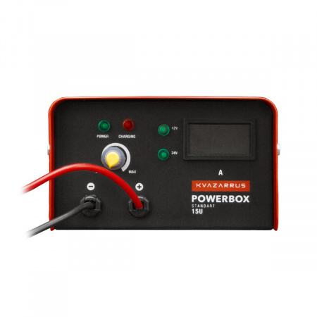 Купить Устройство зарядное PowerBox 15U 12-24В 5-15А, ёмкость АКБ до 300 А/ч, 220В, KVAZARRUS