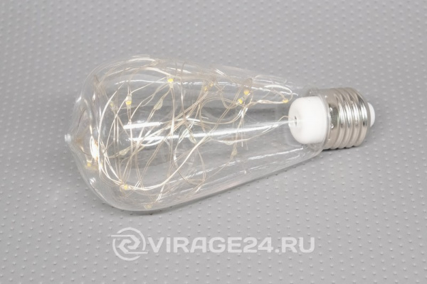 Купить Лампа светодиодная E27 3W 2700K груша декоративная LB-380, Feron
