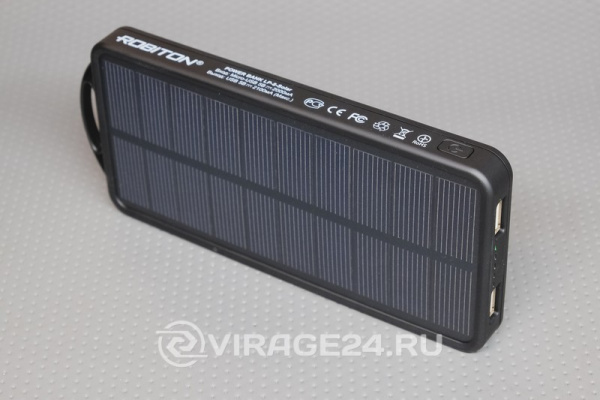 Купить Универсальный внешний аккумулятор POWER BANK LP-8-Solar 8000mAh, на солнечной батарее, Robiton