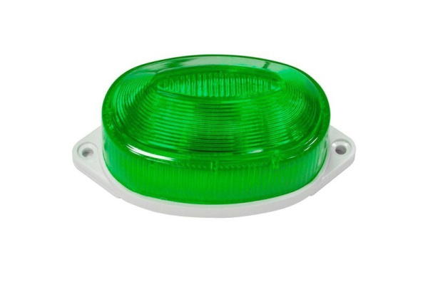 Купить Светильник-вспышка (стробы) 3,5W 230V зеленый, ST1C