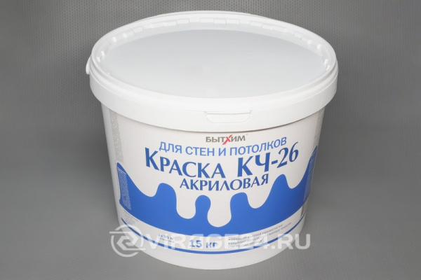 Купить Краска водоэмульсионная ВД КЧ-26 15 кг, Бытхим