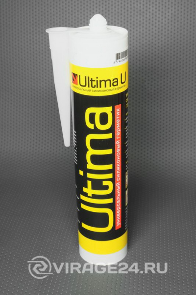 Купить Герметик силиконовый универсальный бесцветный 0,28л, Ultima U
