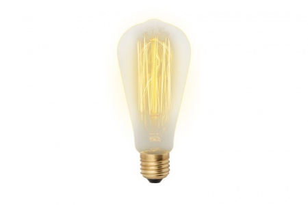 Купить Лампа накаливания 60Вт Е27 форма конус, форма нити VW (IL-V-ST64-60/GOLDEN), Vintage, Uniel
