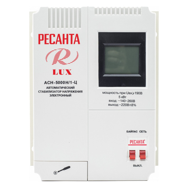 Купить Стабилизатор АСН-5000 Н/1- Ц Lux 5,0 кВт, РЕСАНТА