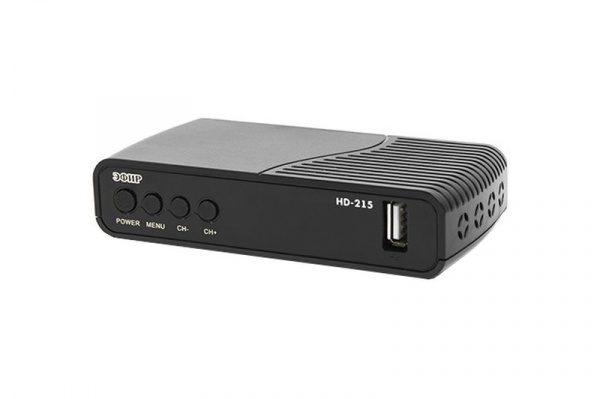 Купить Ресивер эфирный цифровой DVB-T2/C HD HD-215 пластик дисплей DOLBY DIGITAL