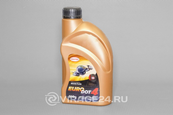 Купить Жидкость тормозная Euro DOT-4 910г., SINTEC